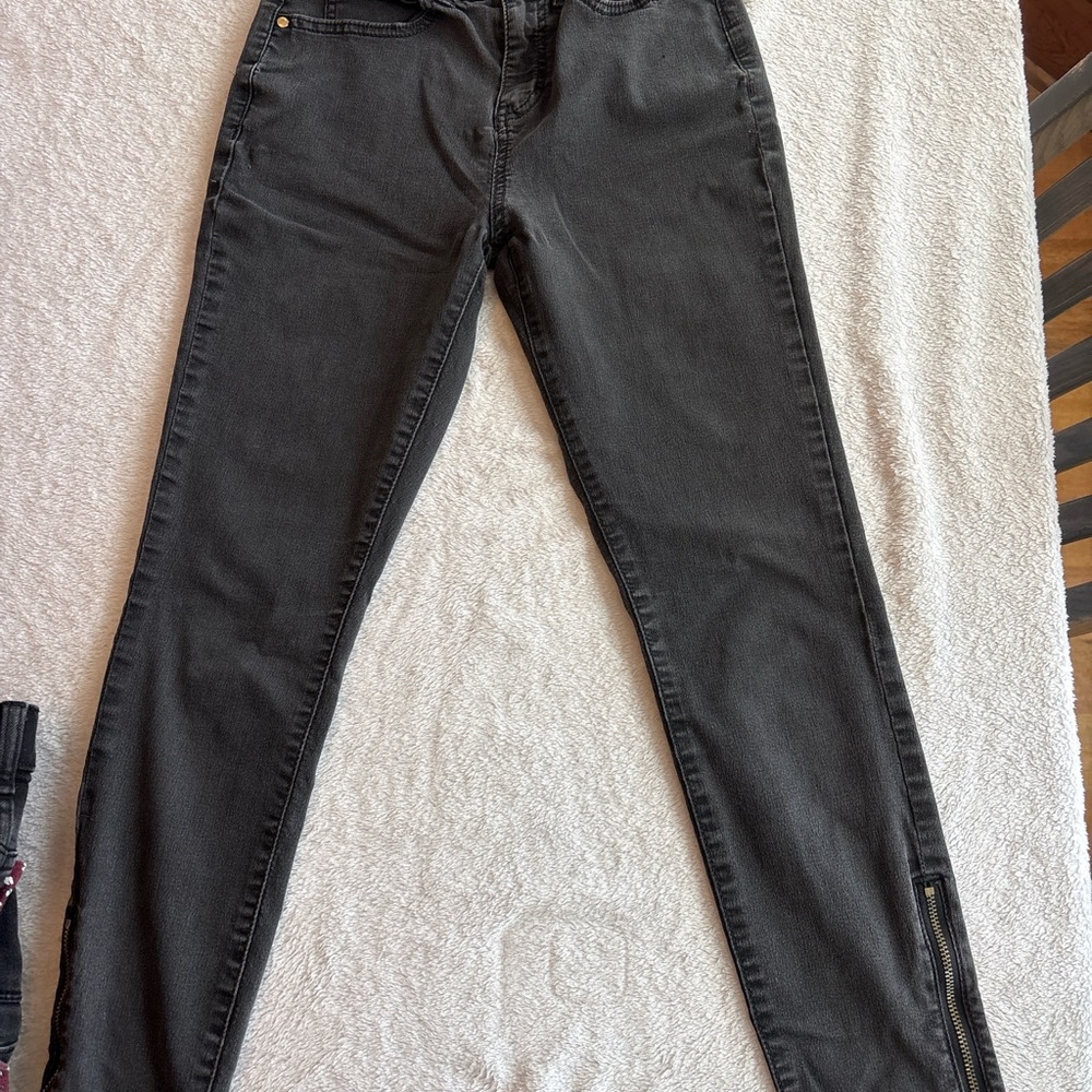 Jennifer Lopez Women’s Jeans Size 2 Black Skinny Stretch Denim Pants AS IS